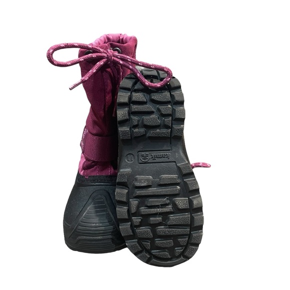 Kamik Magenta Pink Rubber Sole Canvas Snow/ Winter Boots - Picture 5 of 5